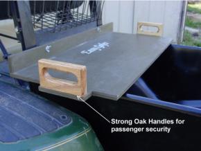 Two wing nuts secure People Bench
